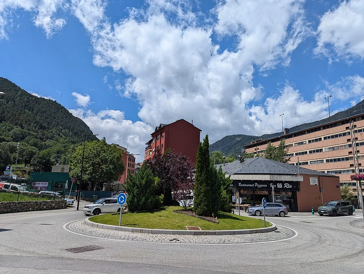 Kreisverkehr in Encamp
