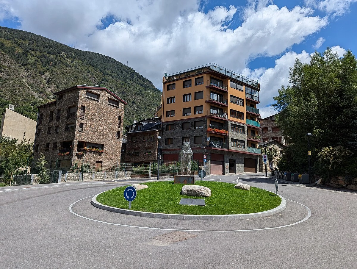 Kreisverkehr in Encamp