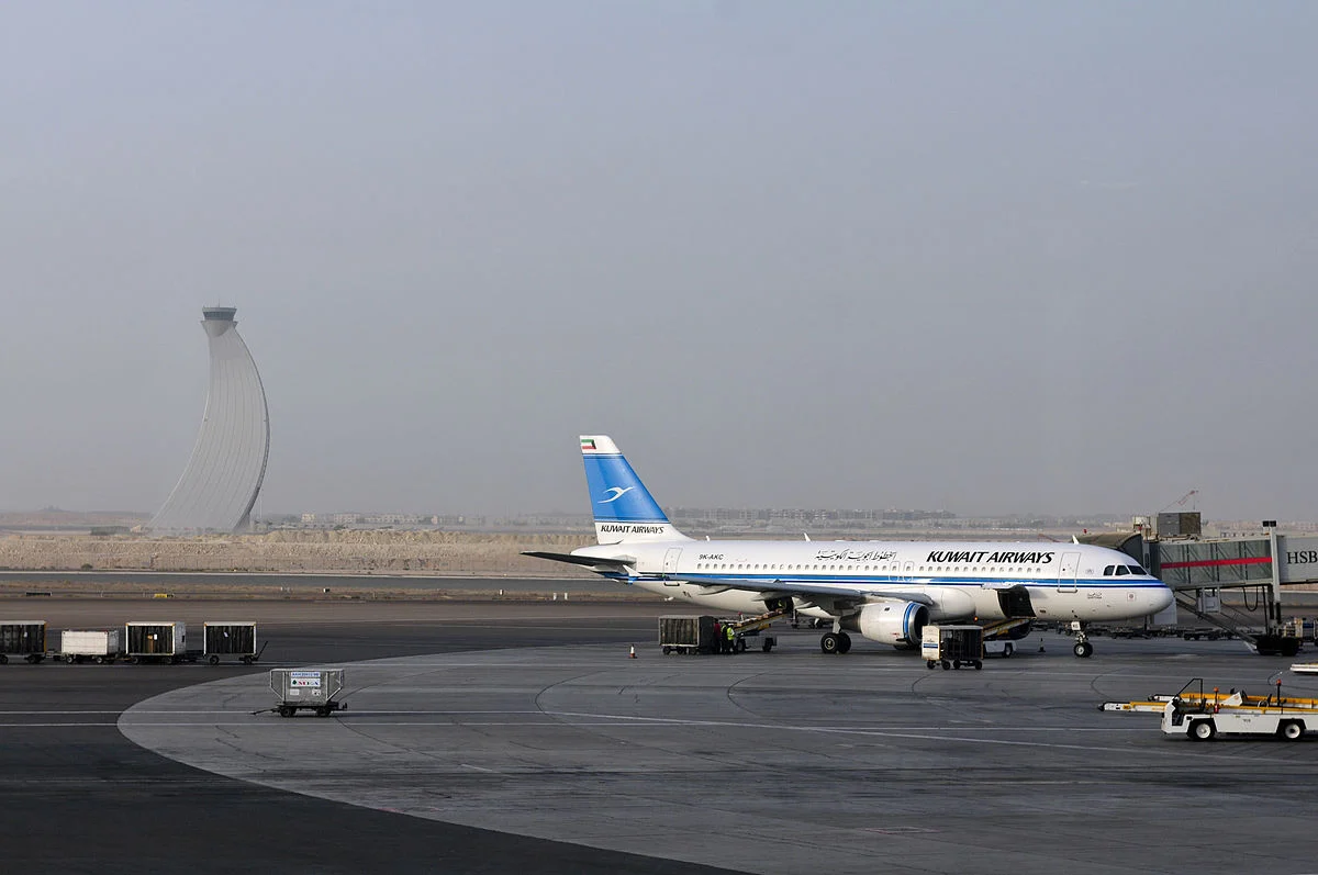 Airbus A320-212 der Kuwait Airways in Abu Dhabi