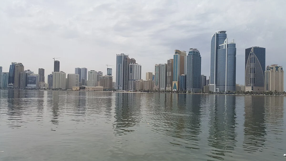 Skyline von Schardscha, gesehen von der Al Qasba