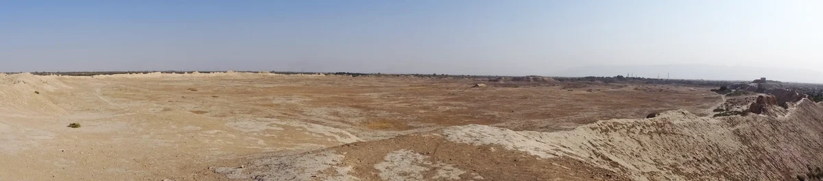 Afghanistan: Panorama der antiken Stätte Baktra bei Balch