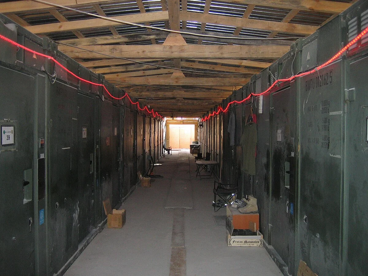 Deutsches Feldlager Kunduz Afghanistan Wohncontainer