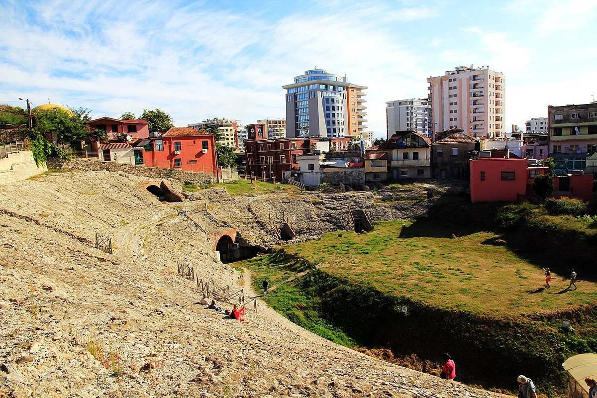 Ruinen des römischen Amphitheaters von Durrës
