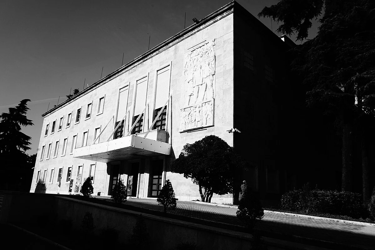 Der Sitz des Ministerpräsidenten in Tirana