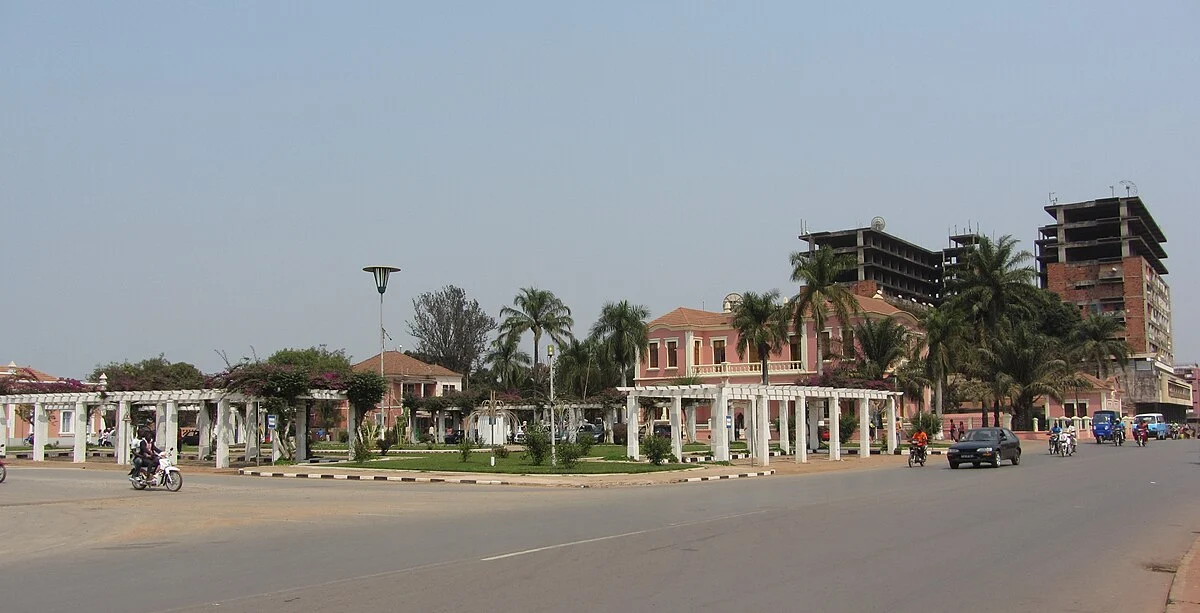 Stadtmitte von Malanje, Angola
