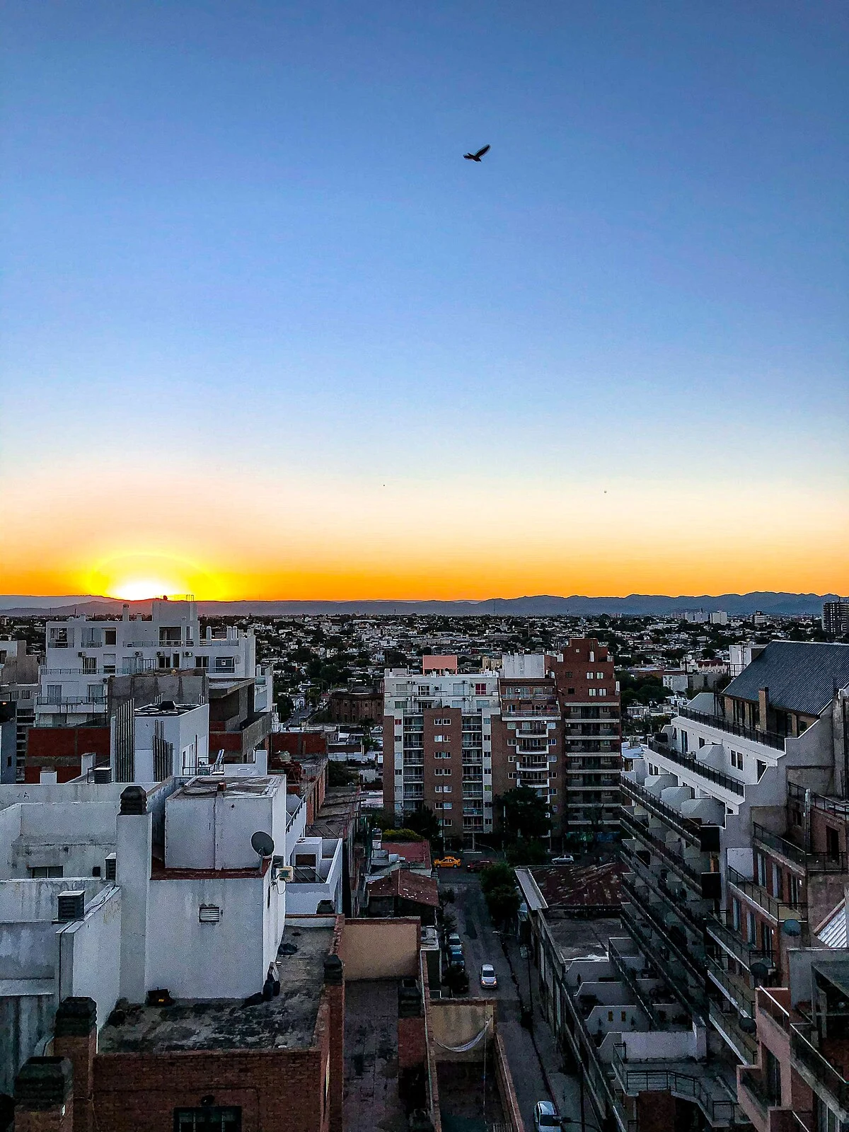 Sonnenuntergang im Viertel Nueva Córdoba