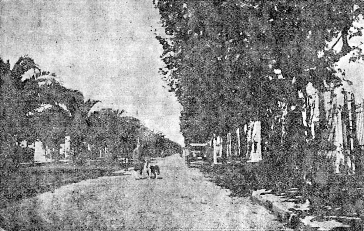 Die Hauptstraße von Merlo