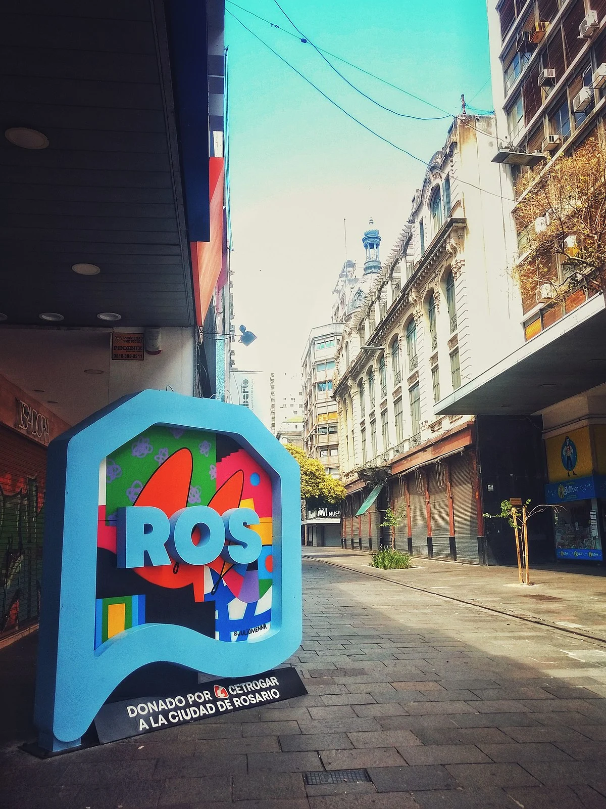 Die Fußgängerzone Calle Córdoba in Rosario