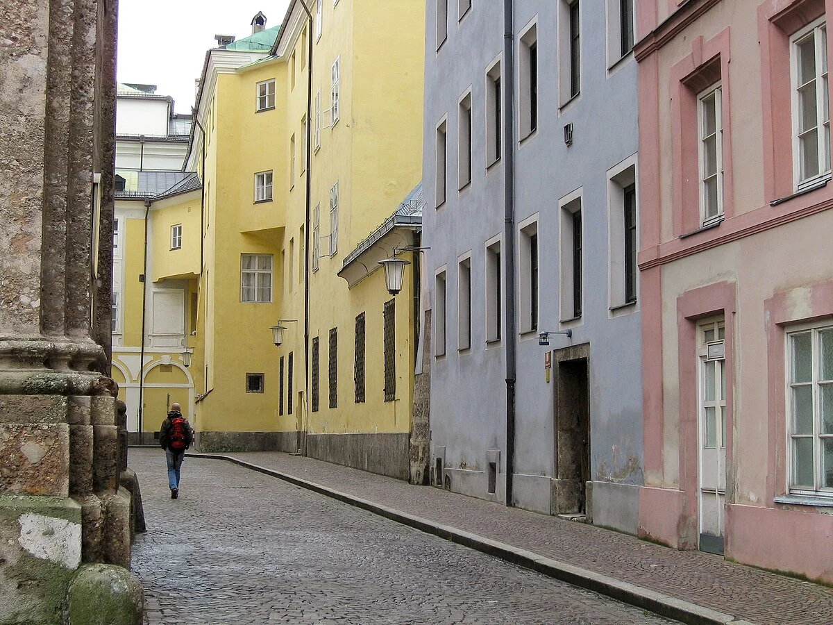 Straße in der Innsbrucker Altstadt