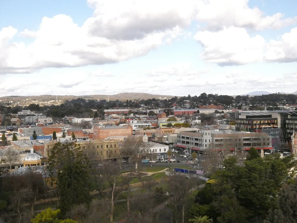 Bendigo, gesehen vom Poppet Head