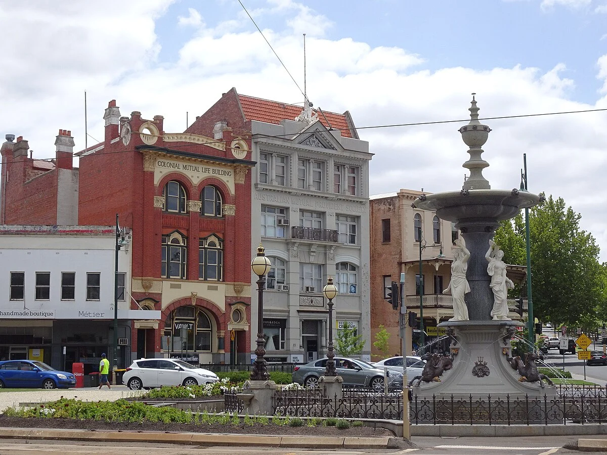 Das Zentrum von Bendigo
