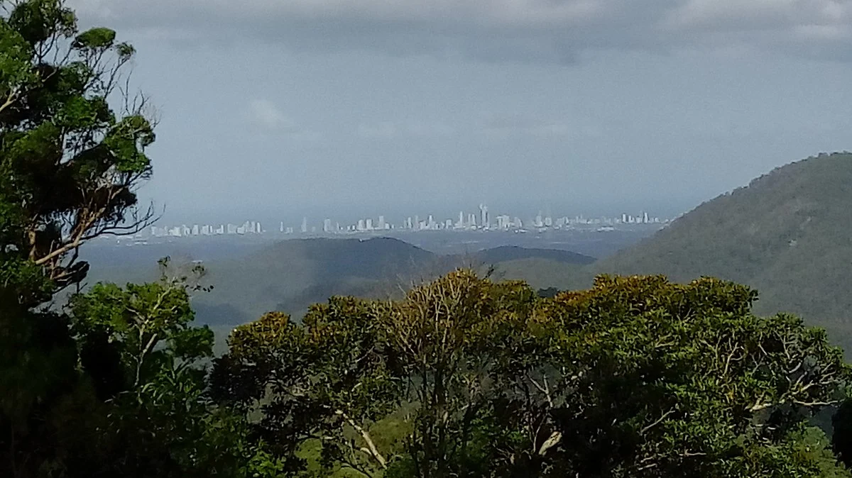 Die Gold Coast, gesehen aus dem Hinterland