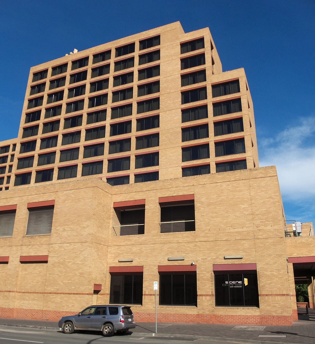 Das Hotel Grand Chancellor, gesehen von der Macquarie Street