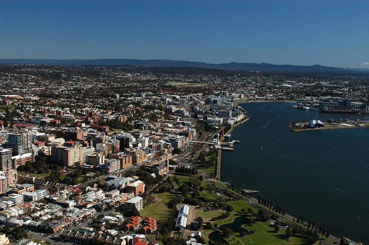 Newcastle aus der Luft