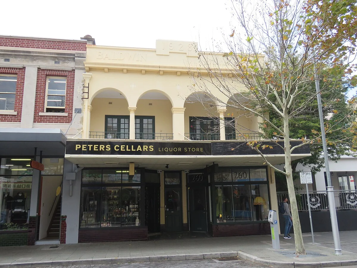 Die denkmalgeschützten Baldwin Buildings in Perth