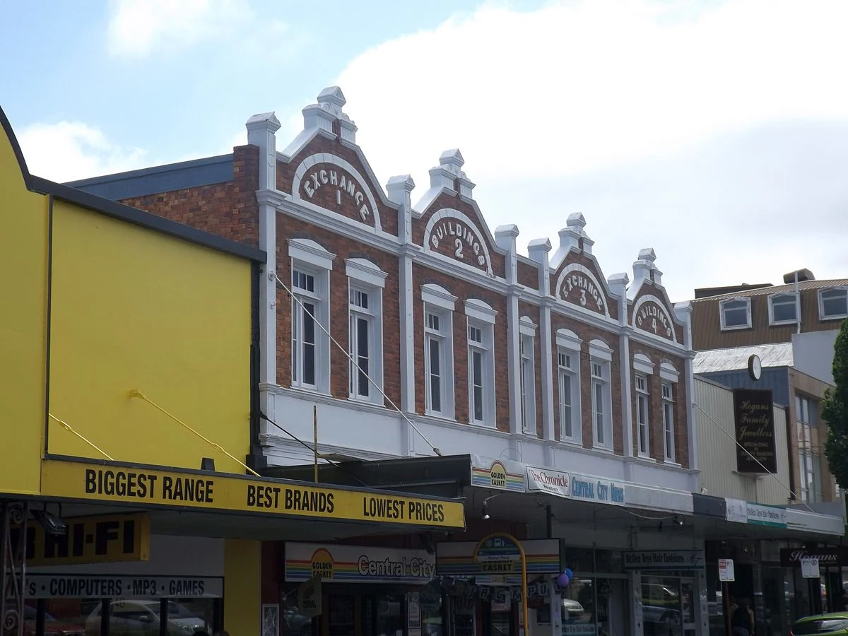 Fassade des Exchange Building in Toowoomba