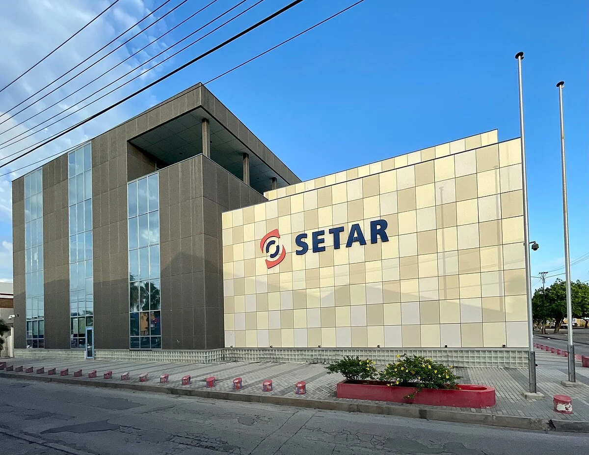 Das Setar-Gebäude in der Hendrikstraat in Oranjestad
