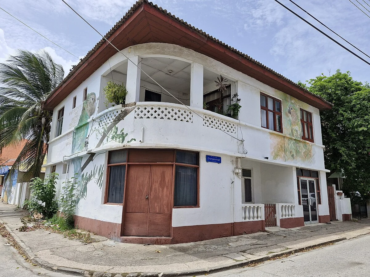 Haus mit Wandmalerei in San Nicolas