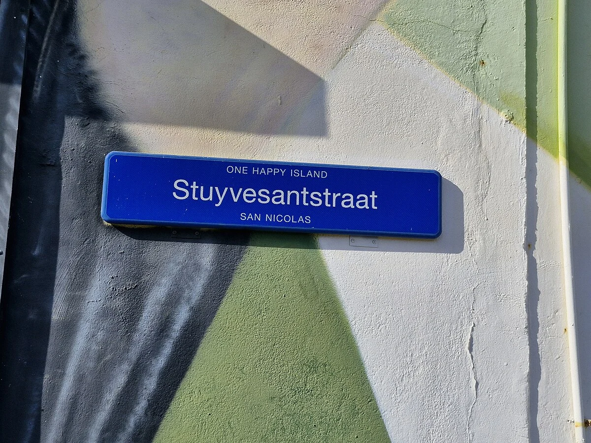 Die Stuyvesantstraat in San Nicolas