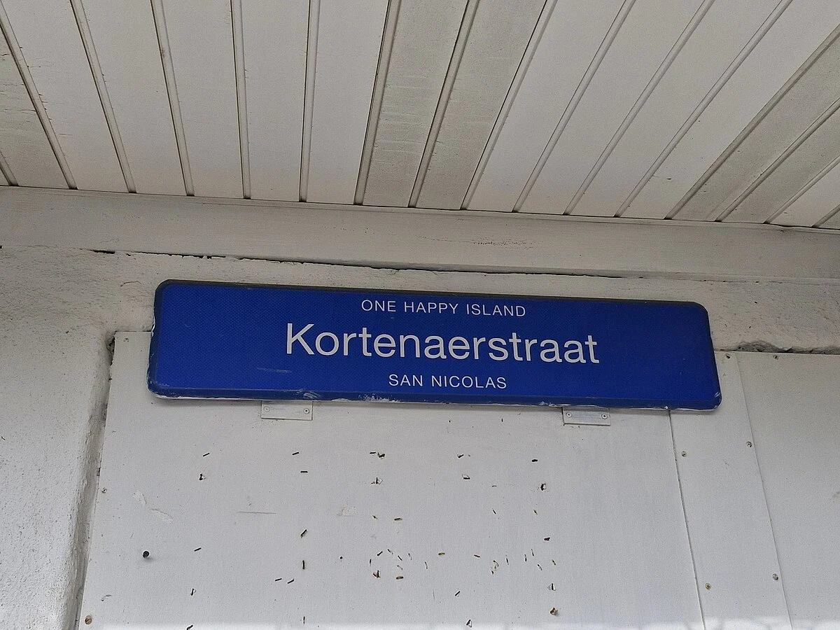 Die Kortenaerstraat in San Nicolas