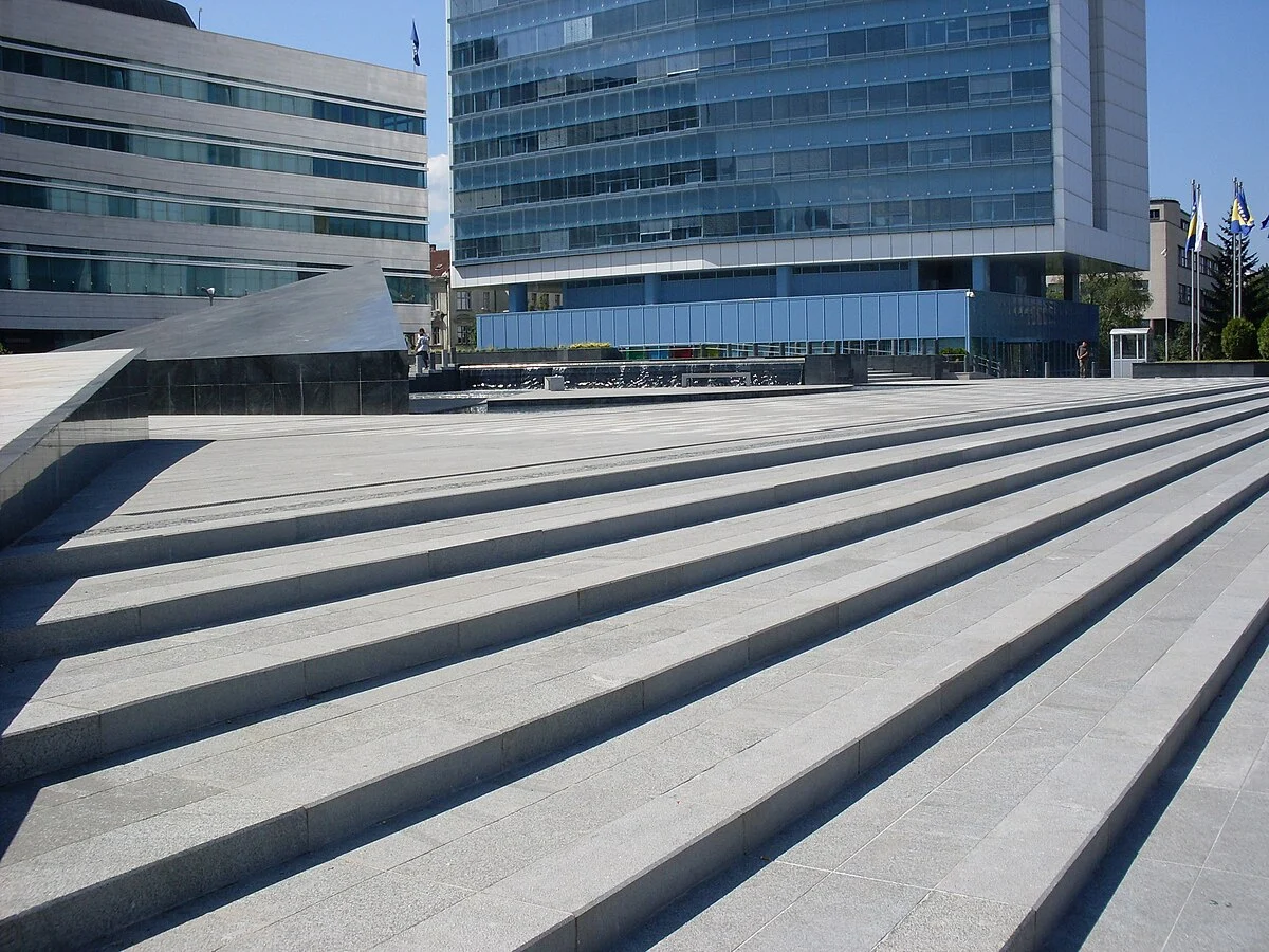 Der Platz Bosnien und Herzegowina in Sarajevo