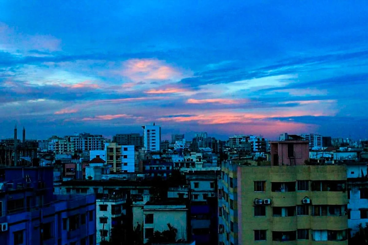 Sonnenuntergang über Chittagong