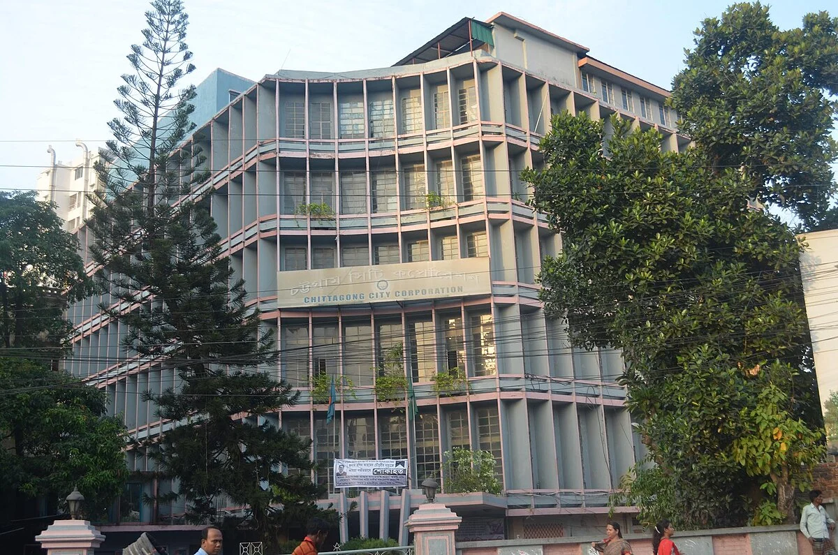 Das Gebäude der Stadtverwaltung von Chittagong