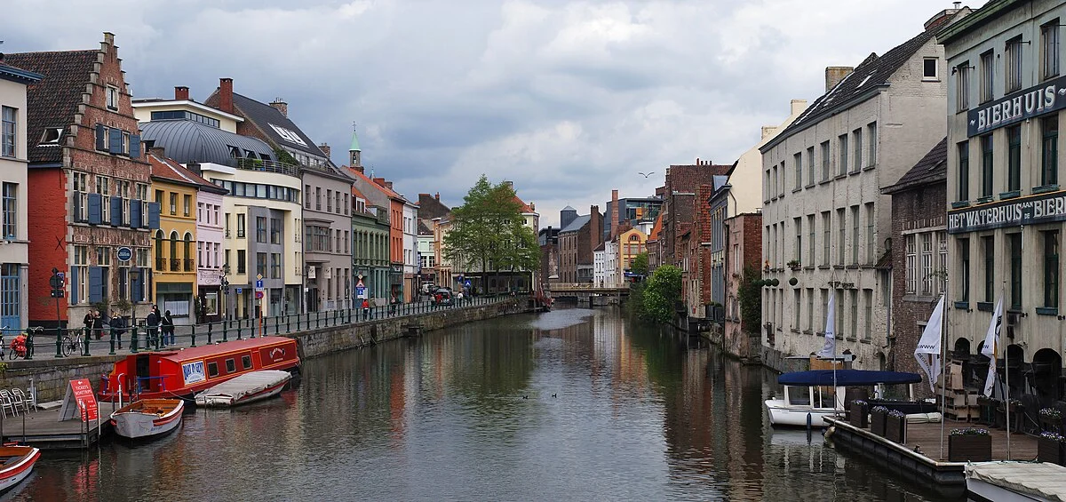 Die Leie im Zentrum von Gent