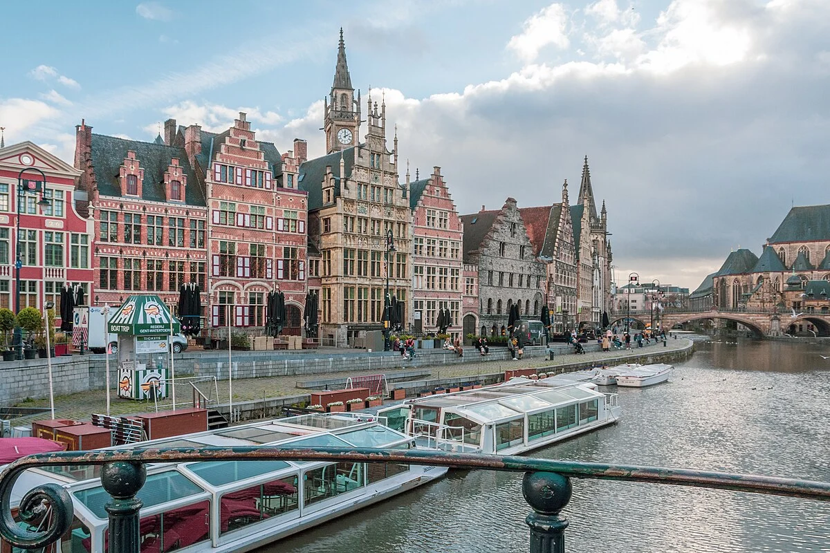 Die berühmte Graslei in Gent