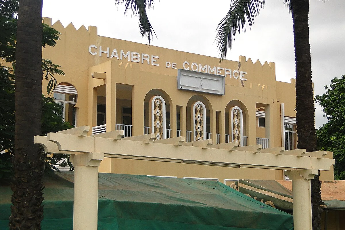 Die Handelskammer im Art-déco-Stil in Bobo-Dioulasso