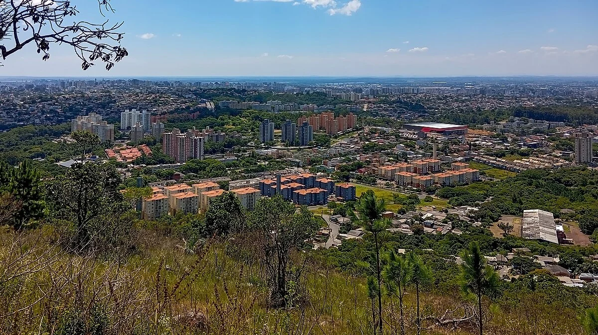 Der Osten von Porto Alegre, gesehen vom Morro Santana