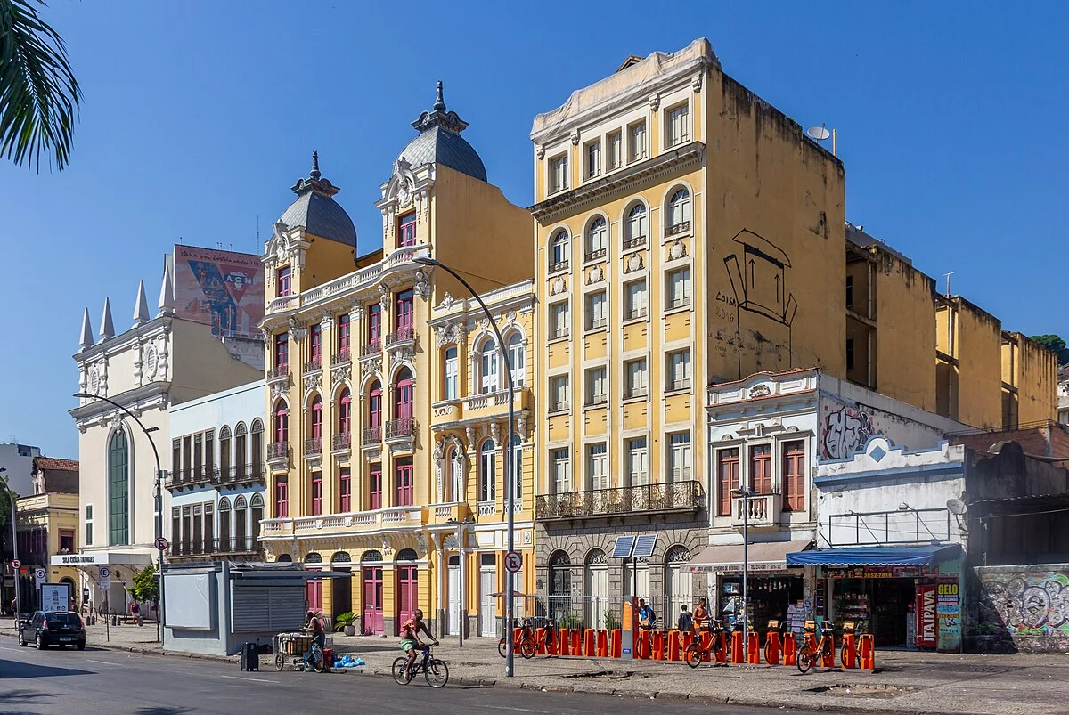 Häuser im Viertel Lapa in Rio de Janeiro