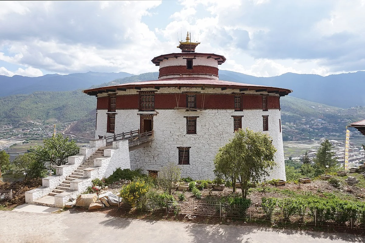 Das Nationalmuseum von Bhutan (Ta Dzong) in Paro