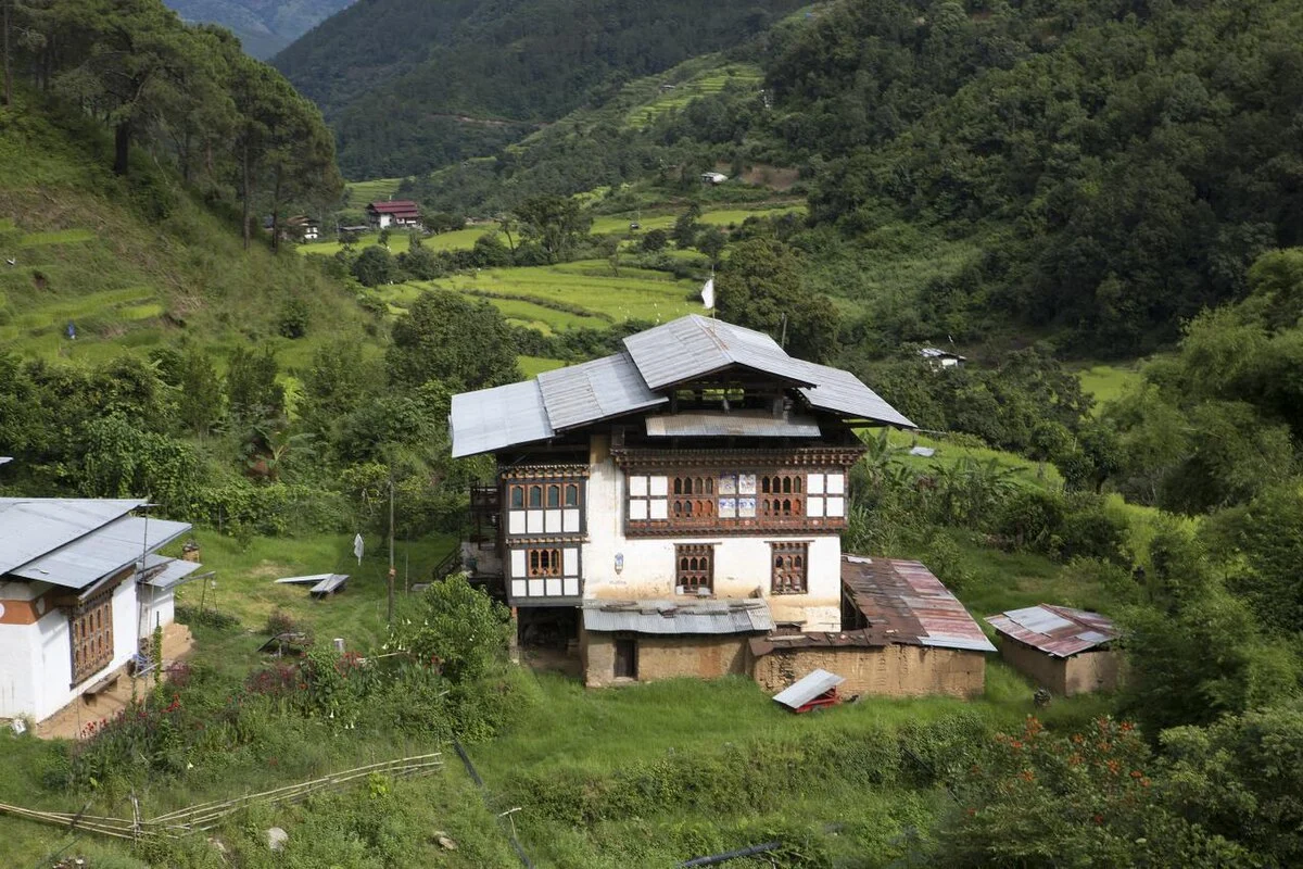 Der Tempel Chandana Lhakhang bei Punakha