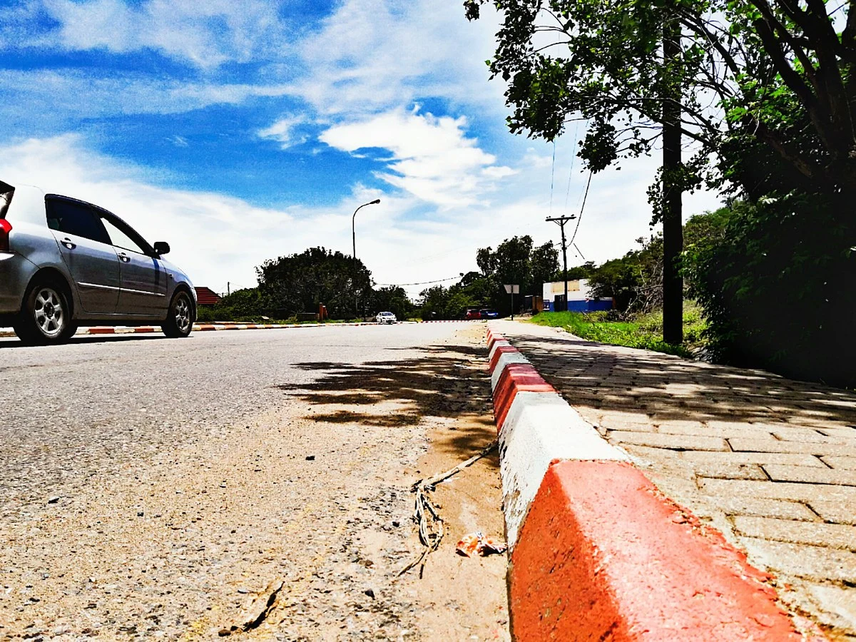 Straße in Serowe
