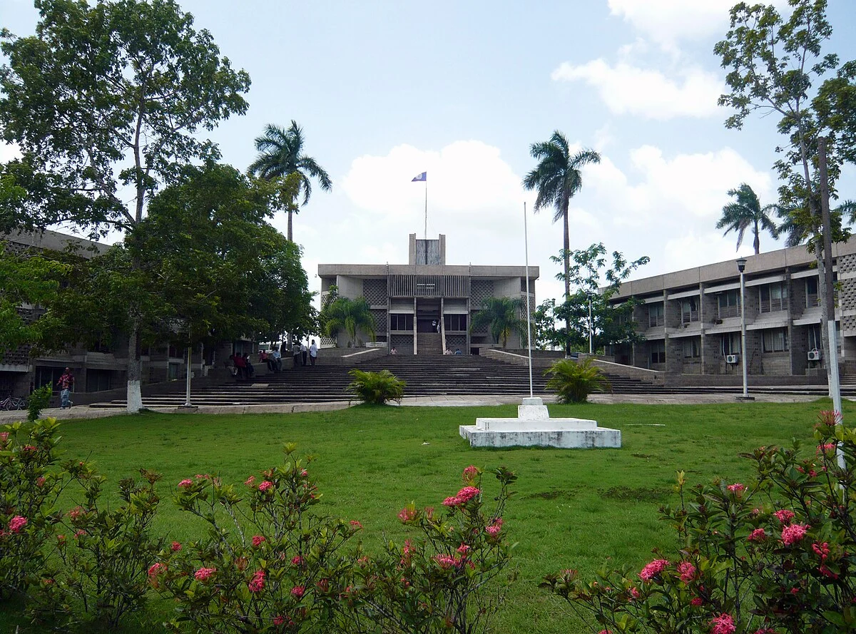 Das Parlament von Belize in Belmopan
