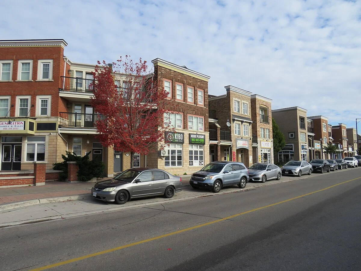 Straßenzug im Viertel Mount Pleasant in Brampton