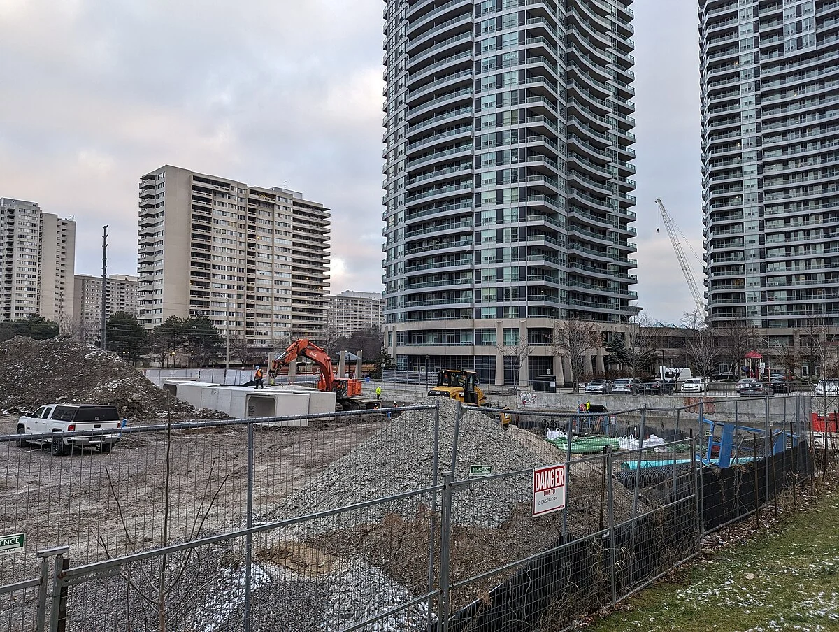Bauarbeiten an der Hurontario Street in Mississauga