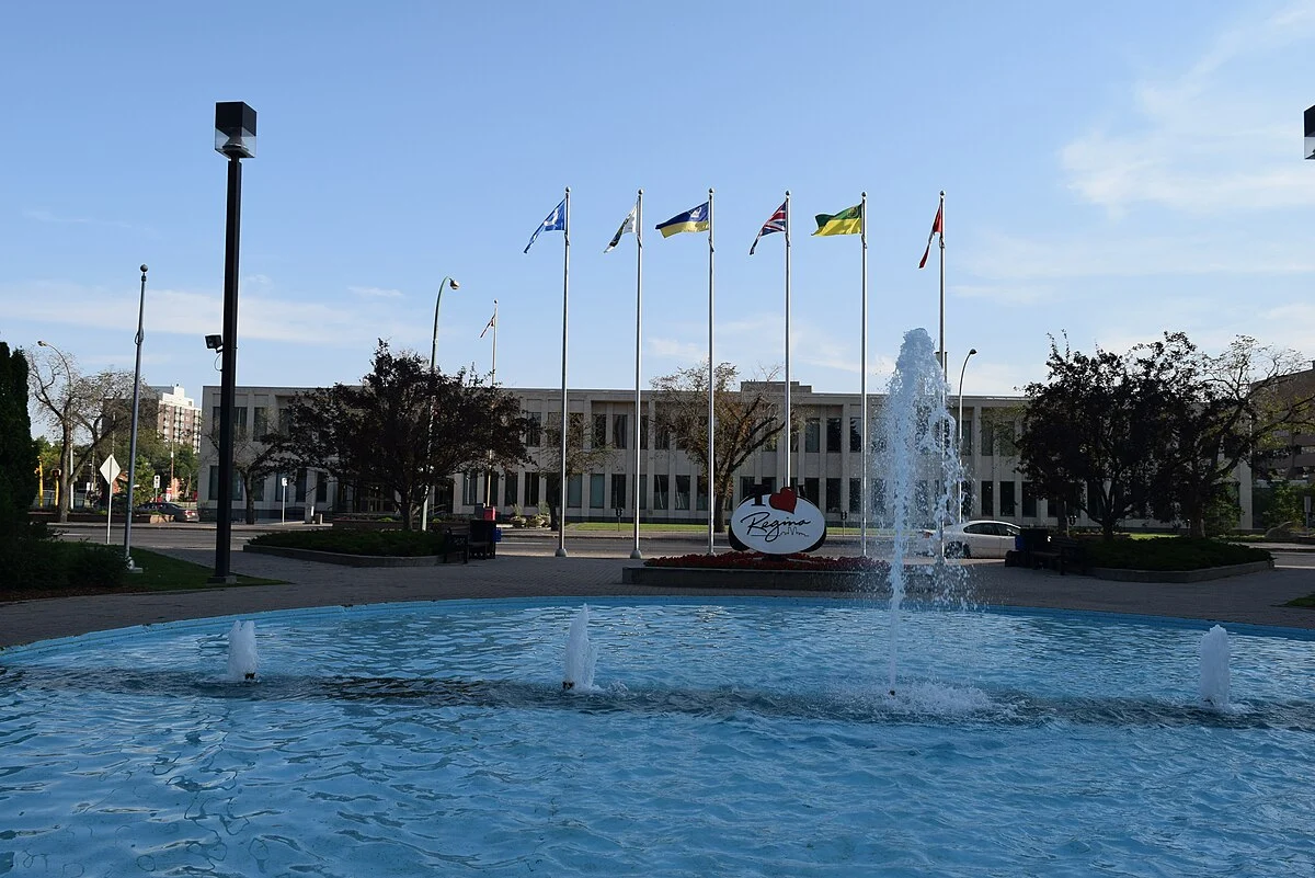 Der Park am Rathaus von Regina