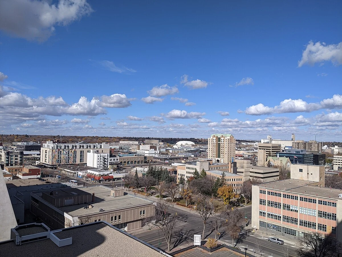 Die Skyline von Saskatoon