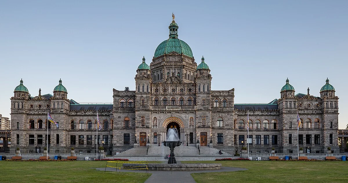 Das Parlament von British Columbia in Victoria