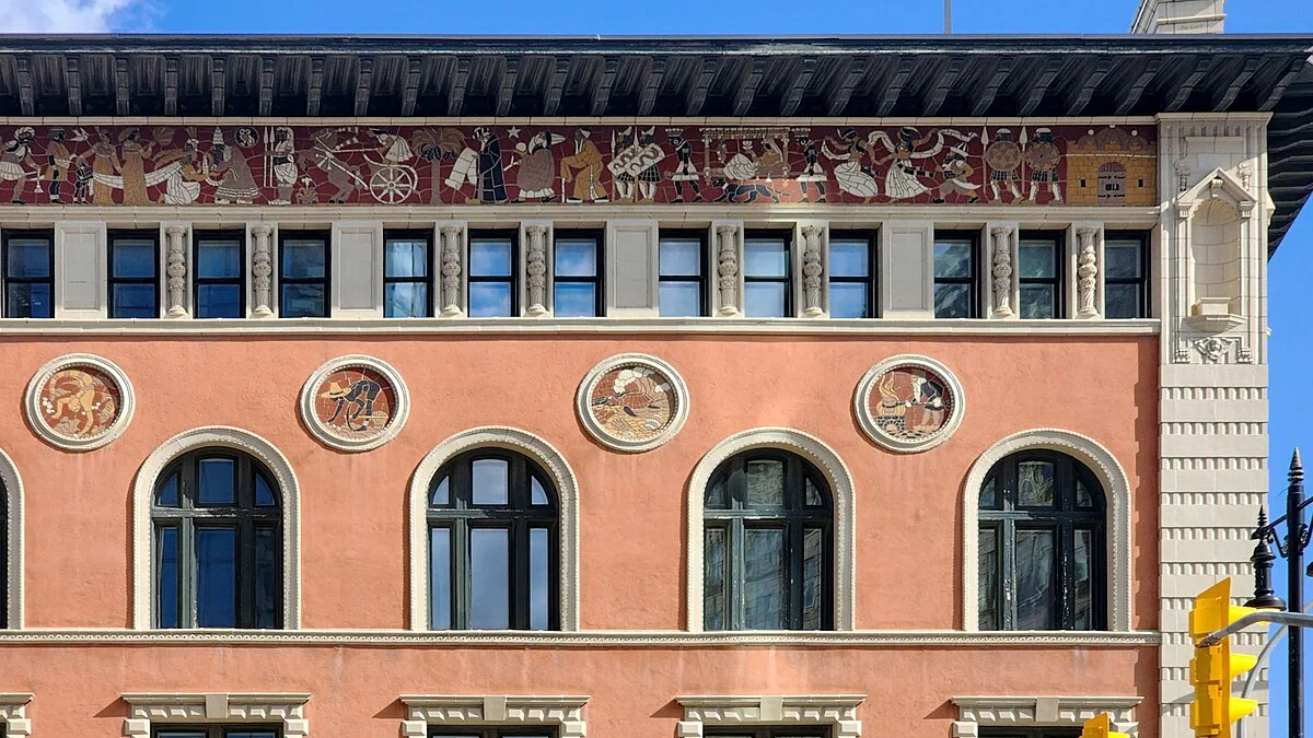 Fassadendetail des Birks Building in Winnipeg