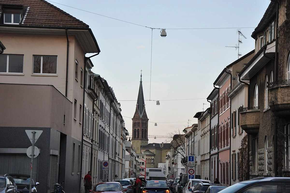 Der Byfangweg in Basel