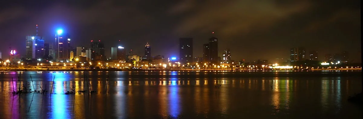 Panorama des Zentrums von Abidjan