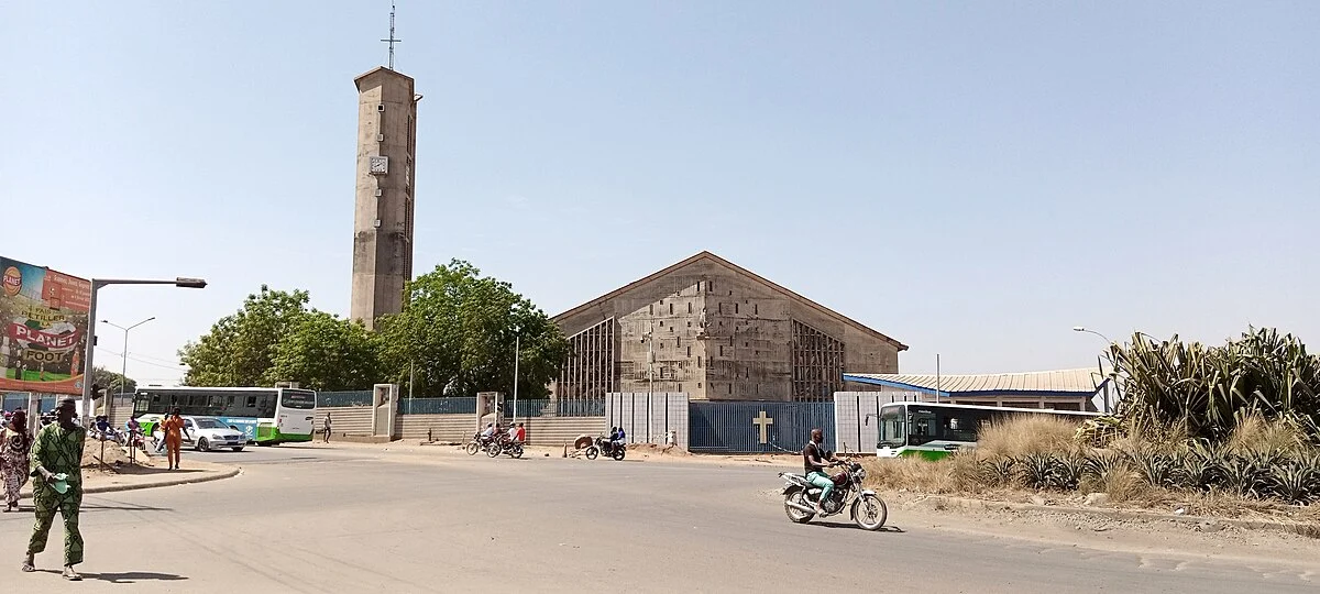 Die Kathedrale Sainte-Thérèse in Bouaké