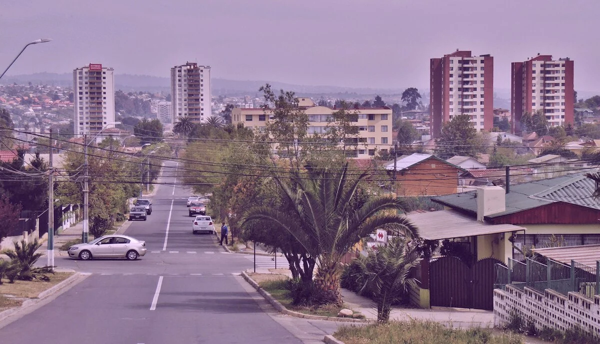 Blick auf das Zentrum von Quilpué