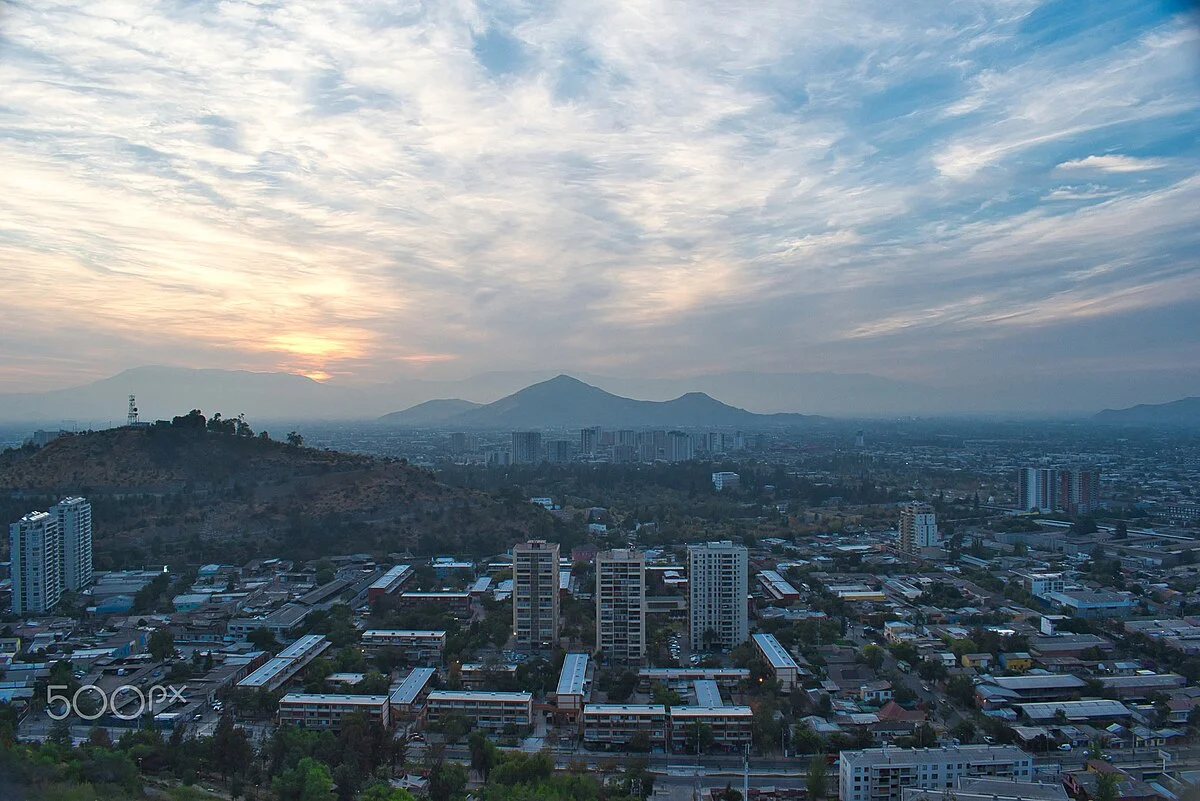 Santiago de Chile, gesehen vom Cerro San Cristóbal