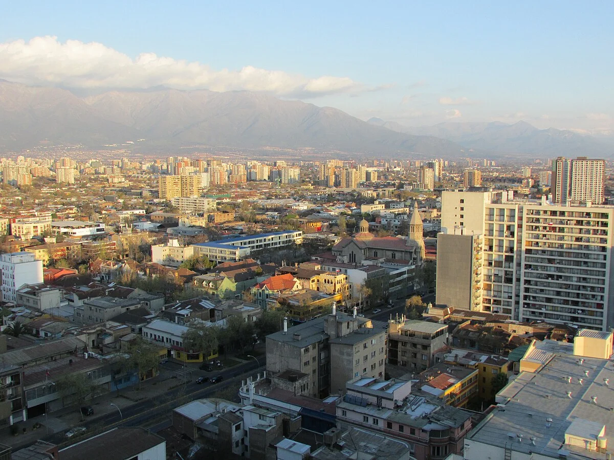 Santiago de Chile mit Blick nach Südosten