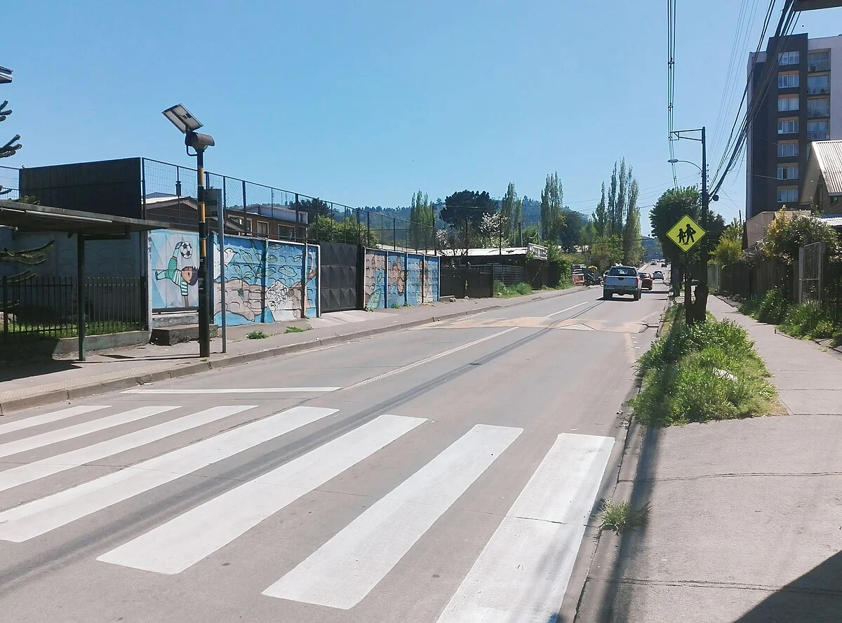 Die Avenida Valparaíso in Temuco