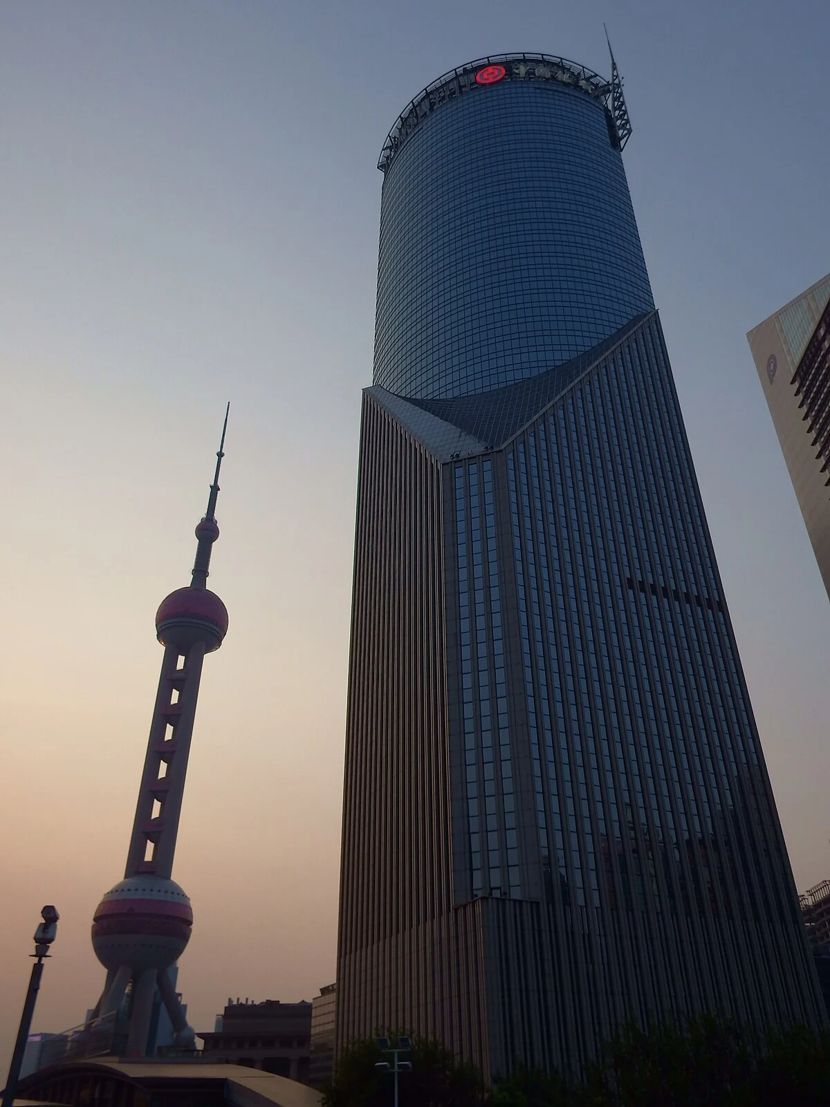 Das Gebäude der Bank of China in Shanghai